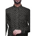 thumbnail image 3 of BESTMAN Chemises Habillées en Coton pour Hommes Coupe Ajustée Chemises à Manches Longues Imprimées pour Hommes, 3 of 5
