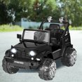 thumbnail image 4 of Costway 12V Kids Ride on Truck Jeep Car RC Remote Control w/ LED Lights Music MP3, 4 of 10