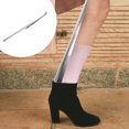 thumbnail image 3 of 1 Pce Chausse-Pied en Acier Inoxydable Chausse-Pied Pratique Outil de Levage de Chaussures Outil de Chausse-Pied, 3 of 9