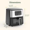thumbnail image 3 of Cuisinart Air Fryer Oven, 6-Qt Basket Stainless Steel Air Fryer, Kitchen Dishwasher-Safe Parts with 5 Presets Roast, Bake, Broil, Air Fry and Keep Warm, Quick & Easy Electric Fryer, 3 of 8