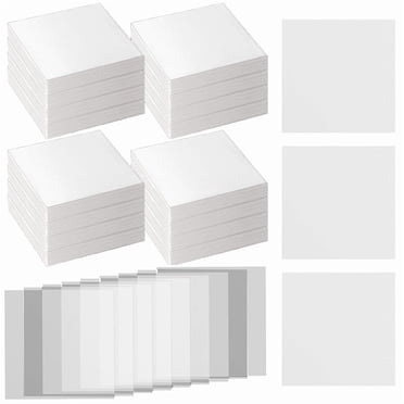 2000 Pcs Feuilles de Papier de Pesée en Cellulose, Échantillons de Laboratoire, Papier de Pesée, Sans Azote, 4 x 4 Pouces