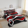 thumbnail image 3 of Erosebridal Geometric Stripes Comforter Sets,Abstract Artwork Comforters & Duvets,Ultra Soft Reversible Bedding Comforter Set,Teenager Bedroom Decor,2pcs, 3 of 8