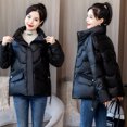 thumbnail image 1 of LSLJS Manteau Chaud pour Femmes avec Poches, Long Manteau d'Hiver à Manches, Parka en Duvet, 1 of 4