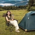thumbnail image 4 of Goplus 1 PCS Chaise de Camping Pliante avec Repose-Pieds Dossier Réglable Coussin Rembourré, 4 of 10