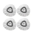 thumbnail image 1 of White Mop Head Cloth Replacement Microfiber Mop Refills Spin Mop Cloth Replacement Head for Vileda O-cedar Replacement Mop Heads, 1 of 5