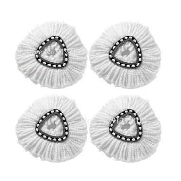 White Mop Head Cloth Replacement Microfiber Mop Refills Spin Mop Cloth Replacement Head for Vileda O-cedar Replacement Mop Heads