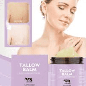 HHBEAUTY Tallow & Baumes de miel, Hydratant de suif pour visage, Boeufs Suif pour peau, Hyratant tout naturel fait à la main avec suif à l'herbe & Miel sauvage brut pour peau lisse, hydratée, Lotion naturelle
