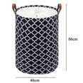 thumbnail image 2 of Toy Organizer Basket Space-saving Wear-resistant Useful Rhombus Pattern Toy Quilts Clothes Storage Basket, 2 of 5