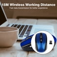 thumbnail image 2 of Langgg Computer 2.4Ghz Wireless Optical Mouse with USB Receiver 6 Buttons Gaming Mice 800/1200/1600DPI Desktop PC Laptop Accessories Blue, 2 of 9