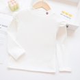 thumbnail image 1 of RXIRUCGD Chemise Imprimée à Manches Longues pour Fille avec Col Rond et Base Décontractée (Blanc, Taille:1 Ans), 1 of 3