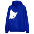 thumbnail image 1 of Chandail à Capuchon à Capuche pour Femmes, Chandail à Manches Longues avec Motif de Chat, Chandail en Molleton à Capuche, Hauts à Manches Longues pour Femmes, 1 of 4