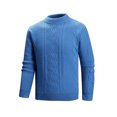 thumbnail image 4 of Grrvtrz Chandail à Col Rond pour Homme, Chandail de Pêcheur à Manches Longues, Tricot Épais, Texture d'Hiver, Chandails Tricotés, 4 of 7