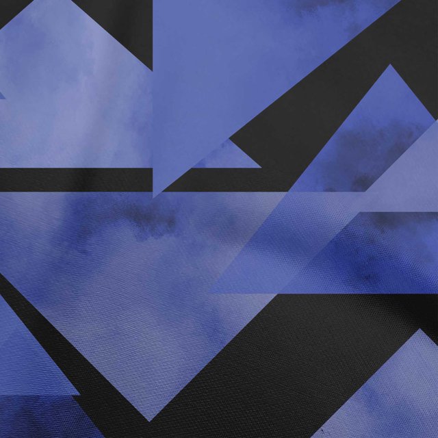 oneOone Rayon Royal Blue Fabric Geometrical Craft Projects Decor Fabric Printed By The Yard 56 Inch Wide