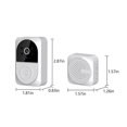 thumbnail image 3 of TIMIFIS Video Doorbell Smart Doorbell,Smart Wireless Remote Video Doorbell Intelligent Visual Doorbell,Home HD Night Vision Wifi Security Door Doorbell,(Battery Not Inlcude) Gifts - Clearance, 3 of 7