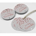 thumbnail image 4 of Inkdotpot Rose Gold Foil Paper Hang Tags Let Love Sparkle Wedding Favor Tags 50 Pieces, 4 of 6