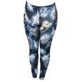 thumbnail image 1 of Cute Space Kitten Ladies Leggings - Black - Small, 1 of 1