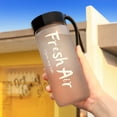 thumbnail image 1 of EGNMCR Cups Plastic Cup Frosted Mug Large Capacity Fresh Student Portable Cups 600ml a Mug, 1 of 2