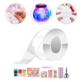 thumbnail image 3 of simhoa Blow Bubbles Double Sided Tape with s Sequins DIY Crafts Waterproof Creative Transparent Color Handmade Ball Educational Toy for Adults , Tape with Full Tools, 3mete, 3 of 5