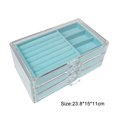 thumbnail image 2 of Jewelry Organizer Divided Box Large Capacity Jewelry Boxes for Necklace Stud Earrings Ring, 2 of 2