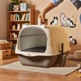 thumbnail image 4 of REK Enclosed Cat Litter With Litter Pads For Indoor Cats Odor Control Privacy Tray, 4 of 5