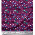 thumbnail image 1 of Soimoi Poly Georgette Fabric Star,Planet & Alien Cartoon Print Sewing Fabric Yard 42 Inch Wide, 1 of 3