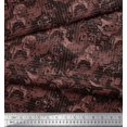 thumbnail image 3 of Soimoi Cotton Poplin Fabric Texture & Greek Key Geometric Decor Fabric Printed Yard 42 Inch Wide, 3 of 3
