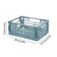 thumbnail image 3 of Aodebiao Foldable Plastic Small Baskets for Organizing and Storage, Collapsible Storage Crate for Home Bedroom Office Classroom Drawer Organizers, 3 of 6
