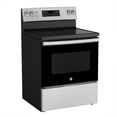 thumbnail image 3 of GE 30" Electric Freestanding Smooth Top Range Stainless Steel - JCBS630SVSS, 3 of 8