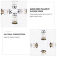 thumbnail image 2 of Miangastore 4 Pcs Rouleaux de Douche Excentriques pour Salle de Bain, Roulettes de Porte Coulissante en Verre, 2 of 8