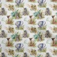 thumbnail image 1 of oneOone Viscose Chiffon White Fabric Animal Sewing Material Print Fabric By The Yard 42 Inch Wide, 1 of 4