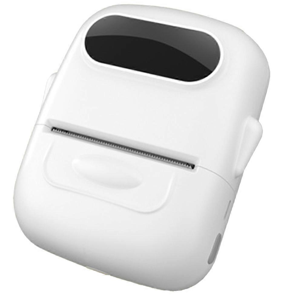 Portable Thermal Printer Mini Printer with Stickers Printer White