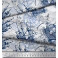thumbnail image 3 of Soimoi Rayon Fabric Ship & Direction Compass Nautical Fabric Prints By Yard 56 Inch Wide, 3 of 3
