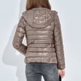 thumbnail image 4 of RKSTN Puffer Jacket Womens Winter Fashion Solid Color Lightweight Hooded Short Korean Style Jacket Plus Size Full Zipper Warm Jacket with Pockets, 4 of 7