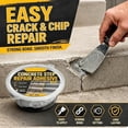 thumbnail image 2 of Concrete Step Repair Adhesive,Heavy Duty Concrete Repair Adhesive,Waterproof Fast-Drying Self-Leveling Crack Filler,Quick Curing, Damage Repair, for Concrete, Masonry & Stone, 2 of 7