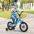 thumbnail image 2 of Costway 14" Kids Training Bike with Removable Training Wheels Pneumatic Tires Navy, 2 of 10