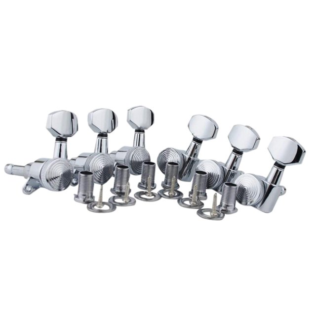 Milaget 6/Set Têtes de Guitare Verrouillables Tuner 1:18 Résistant à l'Usure avec Vis de Montage 6L