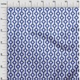 thumbnail image 3 of oneOone Velvet Medium Blue Fabric Geometric Sewing Material Print Fabric By The Yard 58 Inch Wide, 3 of 4
