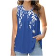 thumbnail image 1 of SDNall Women Printed Pullover Fashionable Casual Round Neck Top, 1 of 9