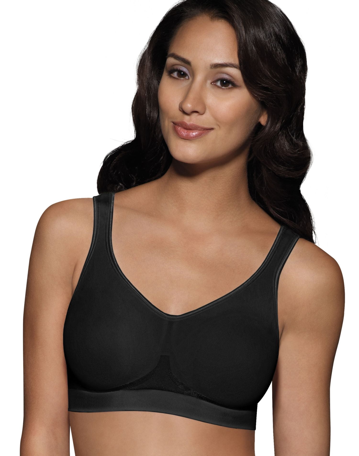 Bali Womens Comfort Revolution Smart Sizes Shaping Wirefree Bra, 2XL, Black