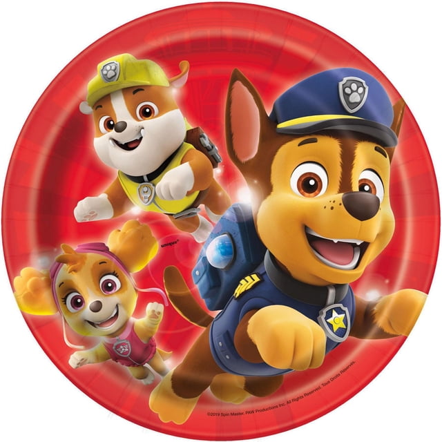 Unique Industries' Paw Patrol Round 7" Dessert Plates, 8ct