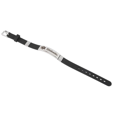 Bracelet pour Diabétiques, Bracelet de Sensibilisation au Diabète Gravé pour le Sport pour Patients