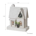 thumbnail image 2 of Maison En Bois Blanche À Led 11,81", 2 of 3