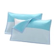 thumbnail image 2 of Coarse Cloth Pillowcase Towel, 1-Pack Breathable Sweat-Absorbing Polyester Wrap, Padded Non-Wetting Cover, Knitted Fabric, Soft Pillow Protector, Multicolor, 29x19in, 2 of 6