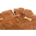 thumbnail image 2 of Table d'appoint moderne rustique en bois massif et fer – naturel, 2 of 7