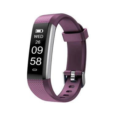 Letscom ID115 Traqueur de Santé et de Mise en Forme et Montre Intelligente par Letsfit - Violet