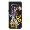 thumbnail image 1 of MUNDAZE LG K51 Yellow Purple Spring Flowers Butterflies Floral Shockproof Clear Hybrid Protective Phone Case Cover, 1 of 6