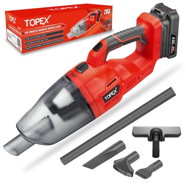 TOPEX 20V Cordless Handheld Vacuum Cleaner for Home & Car w/ Battery & Charger