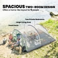 thumbnail image 4 of Outsunny Tente de Camping Multi-Pièces pour 5 Personnes, Grande Tente Familiale, Vert, 4 of 10