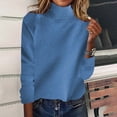 thumbnail image 2 of Chbgutlmr Womens Sweaters Raglan Long Sleeve High Neck Loose Casual Pullover Fall Winter Turtleneck Tops Sweater, 2 of 5