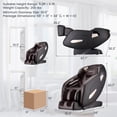 thumbnail image 2 of COSTWAY Relaxation02 Full Body Massage Chair, SL Track Zero Gravity Shiatsu Recliner with airbag Coverage, Bluetooth Speaker, Foot Roller, Heat Therapy, Thai Stretch, Auto Body Detector, 2 of 10